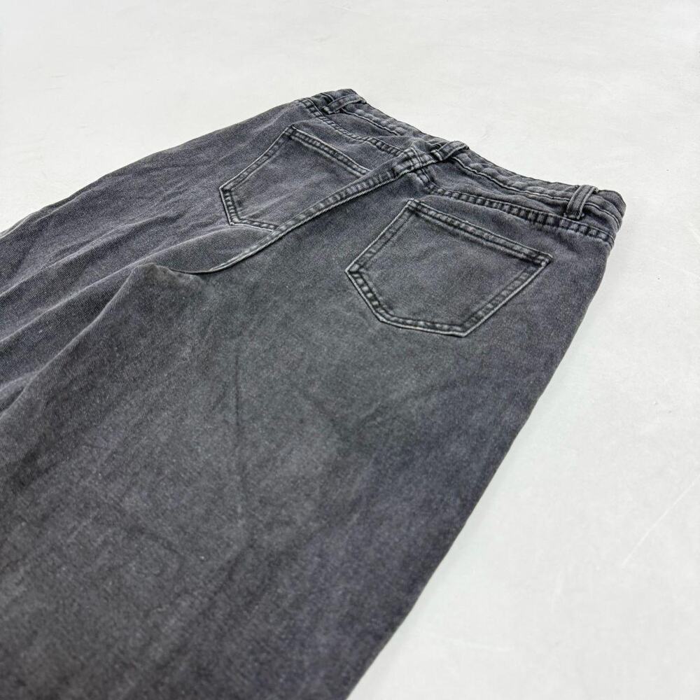 Vintage y2k distressed grunge skater baggy embroidered wide leg jeans - Picture 2 of 5